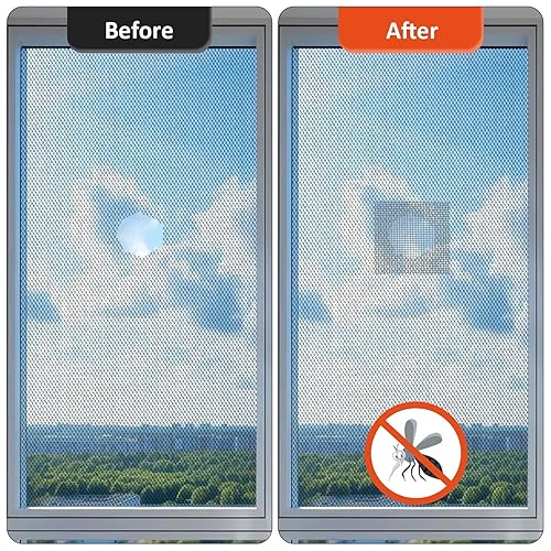 Secopad Fliegengitter Reparatur Klebeband, 5 cm x 4,5 m Fliegengitter Reparatur Set, Selbstklebend Insektenschutz Fliegengitter Reparatur, Schwarz - Cheap-Us