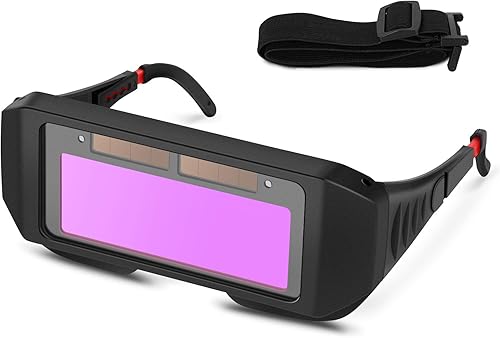 Solar Auto Darkening Schweißbrille, Schweißbrille Schweißwerkzeuge Schutzschweißgläser Schutzbrillenschweißgläser Schweißgläser für das Gasschweißen, Stahlschweißen, Schneiden, Schweißen - Cheap-Us
