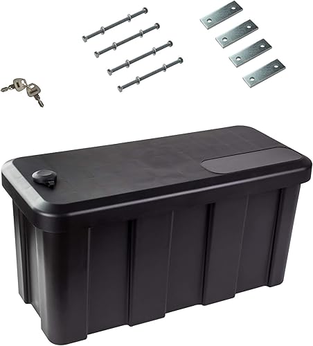 Anhänger Staubox 22l Deichselbox 56,5x24,5x28,5 cm Staukasten Deichselkasten DDB25 100 kg Tragfähigkeit für Pkw - Cheap-Us