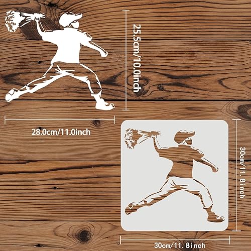FINGERINSPIRE Blumenwerfer Banksy Schablone 30x30cm Blumenwerfer von Banksy Schablone Graffiti Druckschablone Wiederverwendbare Schablonen zum Malen auf Holz, Boden, Wand, Heimwerkerdekoration - Cheap-Us