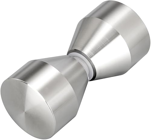 Bad Tür Doppel Knopf Duschtürgriff Glass-Tür-Knopf Dusche Beschläge Türknauf Griff Knopf Schrankgriff (Hoch 304 Stahl) - Cheap-Us