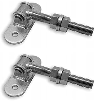 WDB - Torangel Regulierbar Verzinkt - Scharniere Gartentor - Scharniere Schwerlast - Toranlage - Torscharniere Hängescharniere - 2 Stück Einstellbares Torscharnier M16 130 mm - Cheap-Us