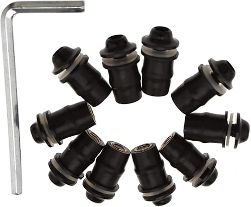 10 Stück Schrauben Gummimutter Motorrad Windschutzscheibenschrauben Mutter M5 Schraube Feste Schraube - Cheap-Us