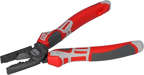 NWS Kraft-Kombinationszange CombiMax 109-69-165 | Für Halte-, Greif-, Biege- und Schneidarbeiten. Zum Schneiden von harten und weichen Drähten 165mm - Cheap-Us