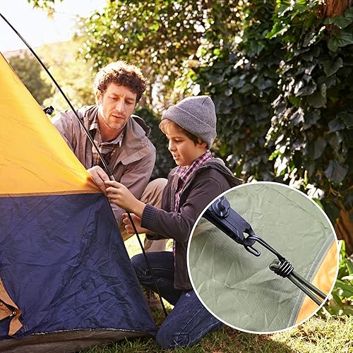 TaoTazon Spanngummi mit Haken 12 Stück, Expander mit Haken 20 cm, Multifunktional Hochbelastbare Planenspanner Gummispanner mit Haken für Stationäre Transportanhänger Banner Plakate Zelte (Schwarz) - Cheap-Us