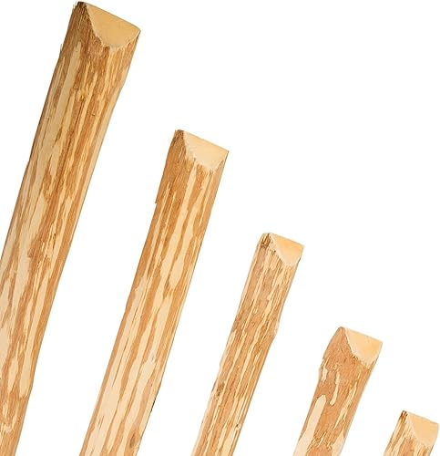 BooGardi Zaunlatten aus Haselnuss · 24 Größen · Zaunbretter 7·9 cm x 120cm · Holzlatten zum Selbstbauen von Holzzaun Lattenzaun Staketenzaun - Cheap-Us