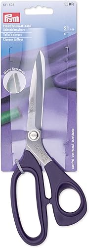Prym Schere Professional Stoffschere gebogen 5 1/4'' 13,5 cm, Edelstahl, Blau - Cheap-Us
