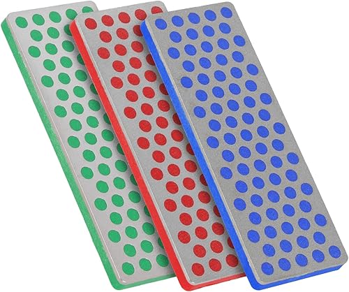 DMT Diamond Whetstone, Diamant Mini-Schleifstein 70mm Set Grob, Fein, Extrafein, Kompakter Wetzstein für Messer und Werkzeuge, Passend für SimpleSharp (2 Stück erforderlich), Made in USA, W7EFC - Cheap-Us