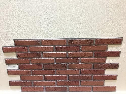 PVC-Kunststoff Wandpaneele 3D Deko Fliesen Verkleidung – Ziegel Natur - 12 - Cheap-Us