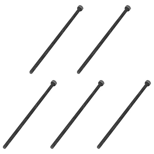 QUARKZMAN M3x80mm Sechskant Kopf Schrauben x 5Stk 14.9 Legierung Stahl Gerändelte Rutschfeste Kappe Bolzenbefestiger für Haus Bau Gebäude Gerät Werkzeug [Schwarz Schwenkkopf] - Cheap-Us