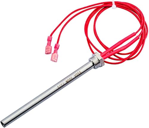 Donkivvy Igniter Hot Rod für Pellet Öfen,Zuendkerze für Pelletofen | Pellets Hot Rod Zündkerze 170x10 mm | 350W |Holzpellets Ofen Zuendstab | Heizwiderstand 220v,Heizrohr Kamin Grill Herd Teil - Cheap-Us