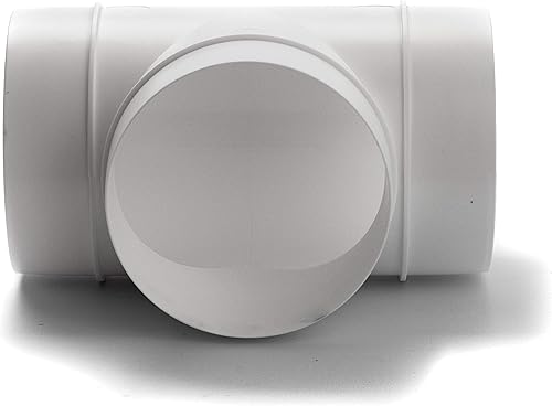 Vent Systems Ø100mm Kanalverbinder 3-Wege-Schlauchadapter ABS Kunststoff/Splitter für Schlauch T-förmige runde Rohrverbinder - Abluftventilator - Kanal Schlauchtrockner Entlüftung T-Verbinder - Cheap-Us