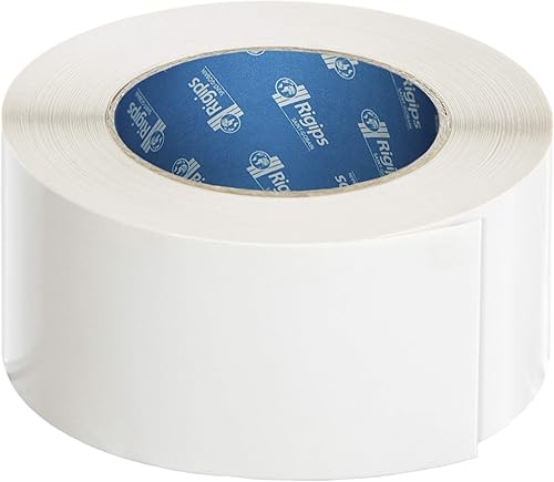 Rigips 5200606087 TrennFix Bauteiltrennung 65mm x 50m Selbstklebendes Spezialpapierband für Anschlussbereiche von Trockenbauflächen, Weiß - Cheap-Us