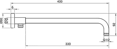 Hiendure® 30cm Quadrat Luxus Regendusche Einbauduschköpfe Edelstahl Duschkopf aus Edelstahl Spiegeleffekt Hochglänzend - Cheap-Us