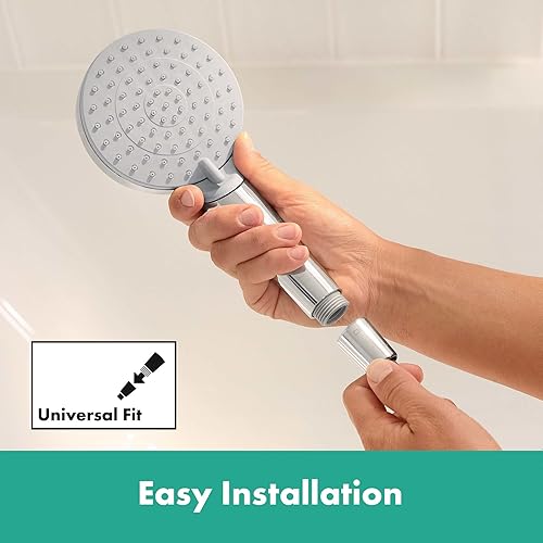 hansgrohe Wannenarmatur Rebris S, Aufputz Badarmatur für 2 Funktionen, Chrom - Cheap-Us