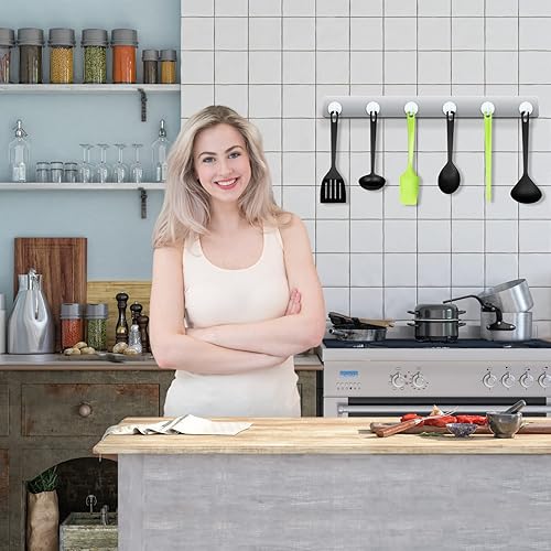 Neosmuk Magnethaken,10kg+Extra Stark Magnet Haken für Grill, Neodym Magnete,Magnet halter,Haken Magnetisch Werkstatteinrichtung(weiß,10 Stück) - Cheap-Us