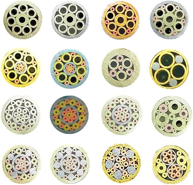 Gmsqj Nieten, 6 Mm Mosaik -Stiftnieten for Messergriff Schraube Messing Mosaik Nieten Nagelstahlrohr Mehr Design Exquisit Stillänge 90 Mm 1pc (Color : Style 5) - Cheap-Us