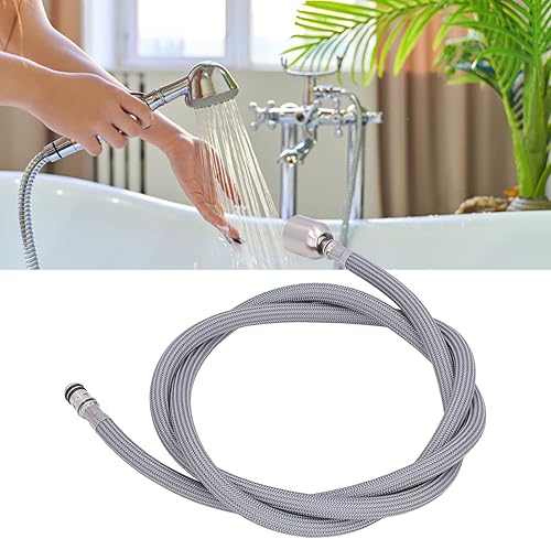 G1/2 Ausziehbarer Wasserhahn Schlauch, 1,5m Schnittstelle Herausziehbarer Wasserhahnschlauch Nylongeflecht PVC Flexibler Ersatzschlauch für Küche, Badezimmer, Spüle Armaturen - Cheap-Us