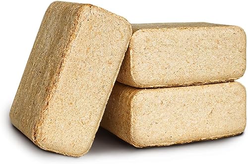 JSM-Brennholz - Kiefer Holzbriketts - 2 Pakete, 12 Briketts im Paket - Cheap-Us