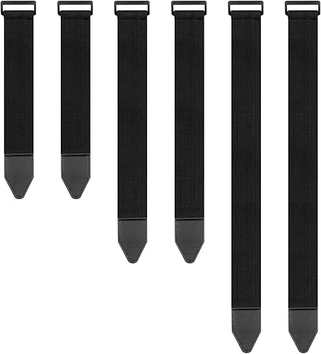 AiQInu Verstellbare und Wiederverwendbare Elastische Klettbänder für die Organisation und Aufbewahrung, perfekt für Fahrräder, Lastwagen, Boote, Schläuche und mehr（2XS，2xM，2XL） - Cheap-Us