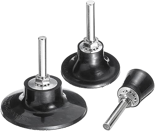 Mesee Roloc-Scheibenhalter-Set, 3-teilig, 0,6 cm Schaft, Schnellwechselscheiben-Adapter, 2,5 cm, 5,1 cm, 7,6 cm, Roloc-Lock, drehbare Schleifscheiben-Halterung für Schleifmaschinen-Zubehör - Cheap-Us