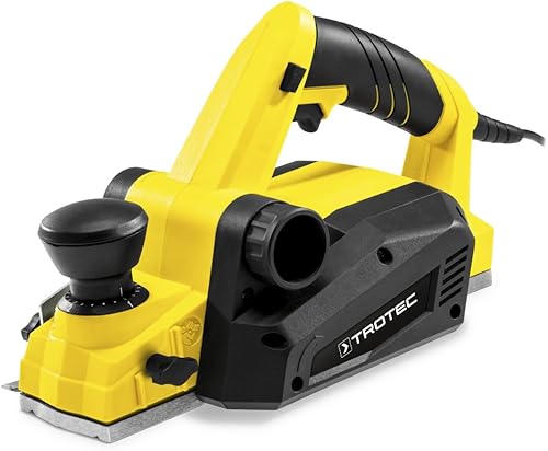 TROTEC Elektrohobel PPLS 10‑750 Handhobel DIY Hobel elektrisch (750 W, Hobelbreite 82 mm, Spantiefe 0 – 3,0 mm, Falztiefe 0 – 15 mm) - Cheap-Us