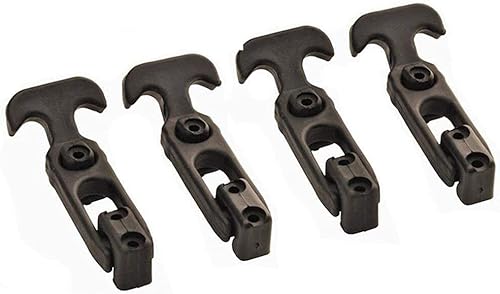 4 Stück T-Griff Flexible Gummizugverschlüsse Verschluss Haspe für Toolbox Kühlwagen Landmaschinen,Schwarz - Cheap-Us
