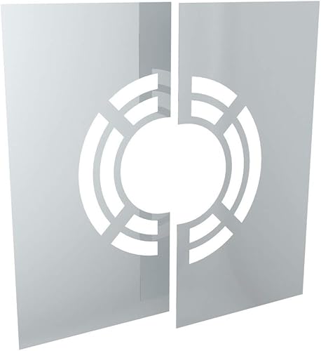 H&M New Line Edelstahlschornstein Schornstein Einzelteil doppelwandig Längenelement 1 Meter inkl Klemmband Ø130mm Innendurchmesser 25mm Isolierung 0,5mm Materialstärke nicht kürzbar - Cheap-Us