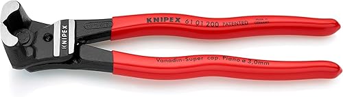 KNIPEX Bolzen-Vornschneider hochübersetzt mit Kunststoff überzogen schwarz atramentiert 200 mm 61 01 200 - Cheap-Us