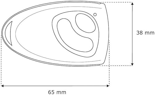 HOMEPILOT Micro-Handsender 2-Kanal, Fernbedienung für Garagentorantrieb RolloPort S2 und SX5 (Nachfolgemodell verfügbar) - Cheap-Us
