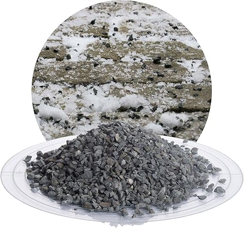 Schicker Mineral Umweltfreundlicher Streusplitt aus Diabas Hartstein, 15 kg Winterstreugut, salzfrei, verschiedene Körnungen: fein/grob/mittel, reines Naturprodukt (Diabas Streusplitt, 1-3 mm) - Cheap-Us