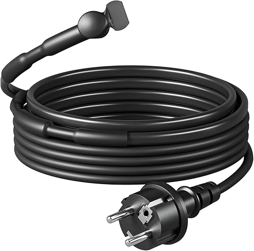 DEWENWILS Heizkabel 230V mit Thermostat, 2M Heizband Frostschutz, Wärmekabel 15W/M, Heizdraht IP67 Wasserdicht, Rohrbegleitheizung Wasserleitung, Stromsparend, Automatisch An- Ausschalten - Cheap-Us