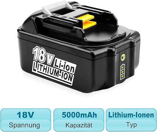 Energup 2 Stück 18V 5500mAh Ersatzakku für Makita Akku 18V BL1850 BL1860 BL1840 BL1830 BL1820 BL1815 mit LED Indikator - Cheap-Us
