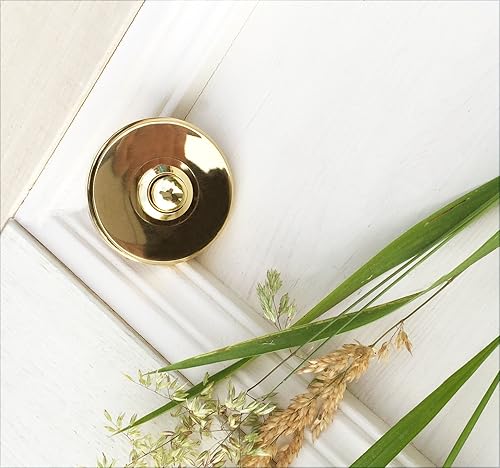 Antikas - Hochwertige Messing Klingel - Spitzen Türklingel Landhaus - Messing Türschelle - Cheap-Us