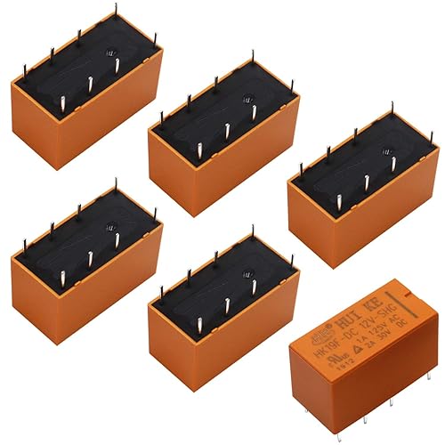 Taiss 6pcs spulenspannung Relais DPDT PCB Leistungsrelais DC 12V 8 poliges Relais PCB Relais HK19F-8P-12V - Cheap-Us