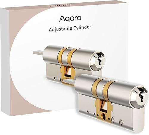 Aqara Verstellbarer Zylinder, für Aqara Smart Lock U200, Universelle Passform für alle Türarten in der EU, Notfunktion, 2 Schlüssel im Lieferumfang enthalten - Cheap-Us