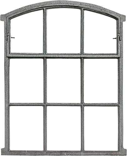 Fenster zum Öffnen grau Stallfenster Eisenfenster Eisen 71cm Antik-Stil (b2) - Cheap-Us