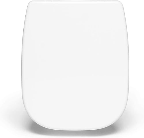 Bullseat® premium Toilettendeckel weiß passend zu Duravit D-Code. Klodeckel mit Absenkautomatik/Softclose und abnehmbar. Antibakterielle Klobrille aus Duroplast und rostfreiem Edelstahl. - Cheap-Us