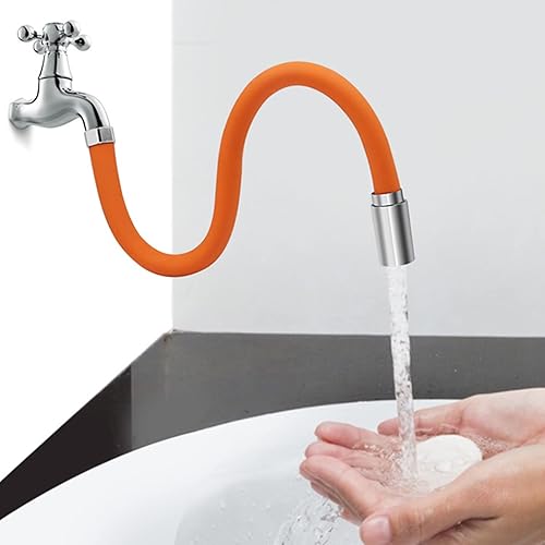 lamphle Universal-Schaumverlängerungsrohr 360 ° frei biegen, Wasserhahnverlängerungsschlauch, verstellbarer Waschbecken-Ablauf-Verlängerungsrohr, Badezimmer-Wasserhahn-Verlängerung, 30 cm - Cheap-Us