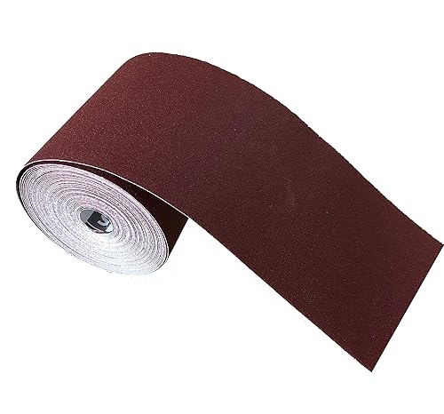 Goodway Schleifpapier Rolle │ 115 mm x 25 m │ Korn 80 │ Aluminiumoxid │ Ideal für präzises Schleifen von Holz und Metall - Cheap-Us