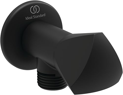 Ideal Standard - Idealspray Eckventil mit Ein- und Ausgängen, Eckventil für Hydro-Bürste, Seidenschwarz - Cheap-Us