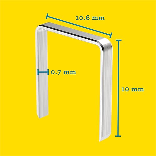 Rapid Tackerklammern Typ 13, 6mm Klammern, 5.000 Stk. Grosspackung, Feindrahtklammern für Holz und Leinwand - Cheap-Us