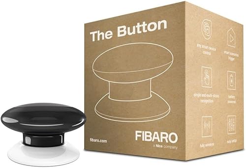 FIBARO The Button Red / Z-Wave Plus Drahtlose Tragbare Schalt-Knopf, Rot, FGPB-101-3 - Cheap-Us