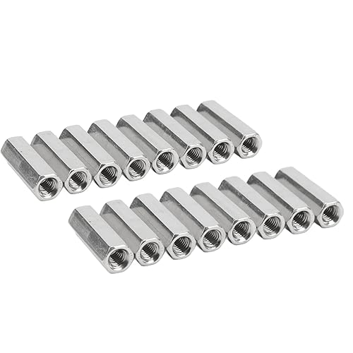 M5 Sechskant-Kupplungsmutter, 20 Stück Sechskant-Kupplungsmutter M5 X 0,8 X 25 Mm Edelstahl-Kupplungs-Gewindestangenverbinder, Kupplungsmuttern - Cheap-Us