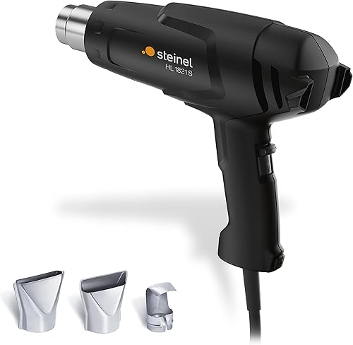 Steinel 68929 Heißluftpistole HL 1821 S schwarz, 1800 W Heißluftfön, 500° C,2-Stufen-Gebläse, Thermosicherung, 2.2 m Kabel - Cheap-Us