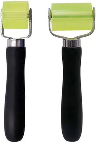 2 x Andrückroller Andrückwalze, Andruckrolle Werkzeug, Andrückwalze Handdruck Roller, Gummi Andrückwalze, Silikon Roller für Kantenumleimer, Anpressrolle für Kantenumleimer(Groß + Klein) - Cheap-Us