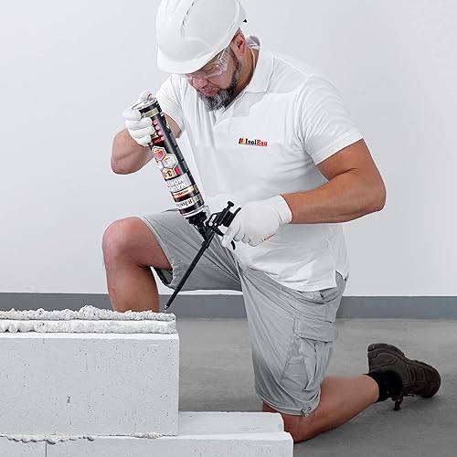Isolbau Mauermörtel Set: 4x 750 ml PU-Mörtel 2x 500 ml Pistolenreiniger 1x Teflon Schaumpistole, PU-Reiniger, Montageschaum, Pistolenschaum - Cheap-Us