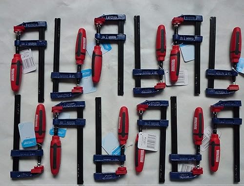 12 Stk. Schraubzwingen SZ 50x250mm mit Kunststoffgriff Leimzwinge - Cheap-Us