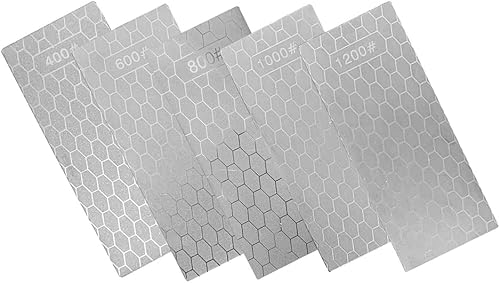 EBOOBA 5-Teiliges -Schleifstein-Set, LäPpplatte mit Grober/Mittlerer/KöRnung, KöRnung 400/600/800/1000/1200 - Cheap-Us