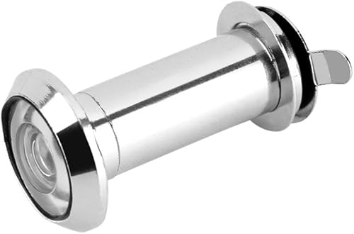 Türspion, 220 Grad gro?er Betrachtungswinkel Türspion aus Zinklegierung mit robuster Sichtschutzabdeckung für Türst?rken von 35 mm bis 55 mm in poliertem Chrom - Cheap-Us